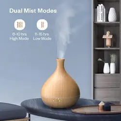 دستگاه بخور/خوشبو کننده و رطوبت ساز (آروماتراپی هوشمند) Vivlot, Aroma Diffuser |  با تایمر و 7 نور RGB، مدل | 500 میلی متر VL-PCN009