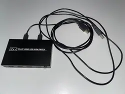 سوئیچ KVM مدل 2 پورت HDMI و USB برند Aimos |  KVM 2Port HDMI