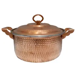 سرویس قابلمه و ماهیتابه 10 پارچه مسی