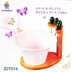 زیتون، خرما و ترشی خوری مدل بامبو کد JD7014