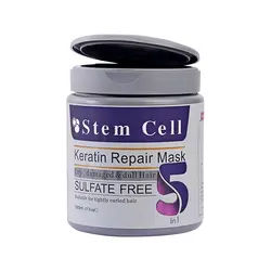 ماسک مو فاقد سولفات مدل 5in1 مخصوص موهای خشک و آسیب دیده استم سل