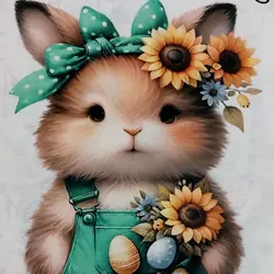 تیشرت شلوار راحتی تمام چاپ طرح خرگوش سایز بزرگ دخترانه - فروشگاه لباس شیک و پیک