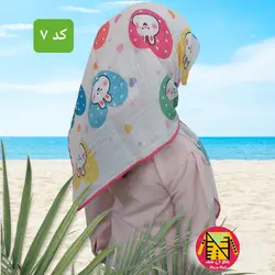 روسری نخی دخترانه قواره 80 - کد 5 و 6 و 7 و 8 - فروشگاه لباس شیک و پیک