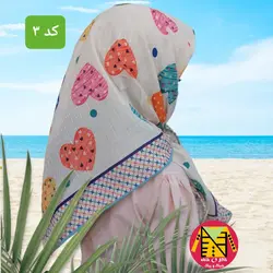 روسری نخی دخترانه قواره 80 - کد 1 و 2 و 3 و 4 - فروشگاه لباس شیک و پیک