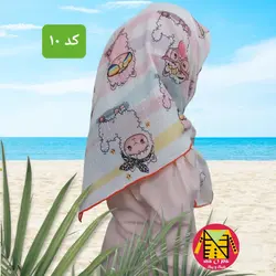 روسری نخی دخترانه قواره 80 - کد 9 و 10 و 11 و 12 - فروشگاه لباس شیک و پیک