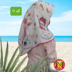 روسری نخی دخترانه قواره 80 - کد 9 و 10 و 11 و 12 - فروشگاه لباس شیک و پیک