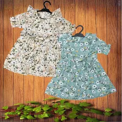 سارافون پیراهن گل بابونه دخترانه - فروشگاه لباس شیک و پیک