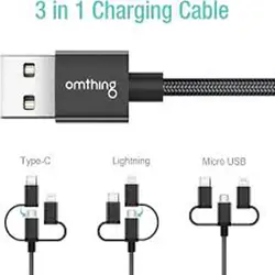 کابل شارژر مسافرتی 3 سری مختلف Omthing traveler - دیجی استور 724