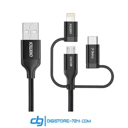 کابل 3 در 1 USB به Type-C+MicroUSB+Lightning چویتک - دیجی استور 724