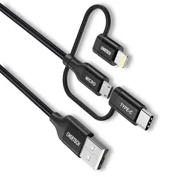 کابل 3 در 1 USB به Type-C+MicroUSB+Lightning چویتک - دیجی استور 724