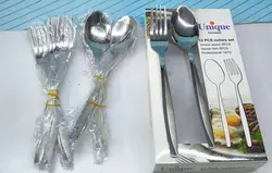سرویس 12 پارچه قاشق وچنگال استیل یونیک اصلی ضخیم نگیر