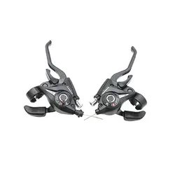 دسته دنده کلاجدار دوچرخه برند طرح SHIMANO (شیمانو) مدل ساعتی 7 سرعته بسته ۲ عددی