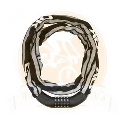 قفل رمزی ضد برش دوچرخه مدل زنجیری سایز 1500\6 برند OK (اوکی)