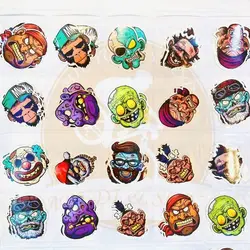 آلبوم برچسب کامل استیکر دوچرخه در مدل های متنوع بسته 100 عددی