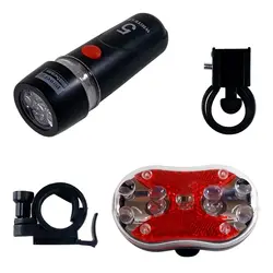 چراغ جلو و عقب دوچرخه برند MARAL (مارال) مدل 735 بسته 2 عددی