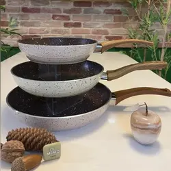 ست ماهیتابه چدن گرانیتی 11 پارچه اویز تحت لیسانس ترک