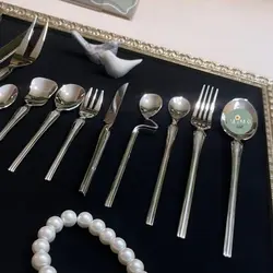 سرویس قاشق چنگال اس جی 30 نفره مدل لاکچری 143 پارچه در طرح های متنوع
