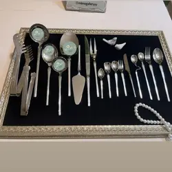 سرویس قاشق چنگال اس جی 30 نفره مدل لاکچری 143 پارچه در طرح های متنوع