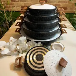 ماهیتابه چدن گرانیتی برند هاناتک