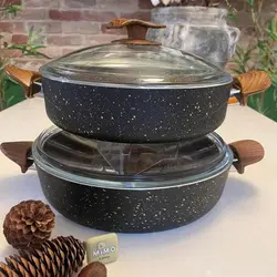 ماهیتابه چدن گرانیتی کاملا نچسب و مقاوم برند اویز