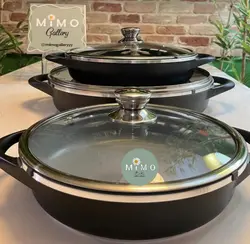 ماهیتابه دو دسته دربدار برند M.G.S