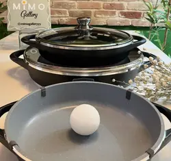 ماهیتابه دو دسته دربدار برند M.G.S