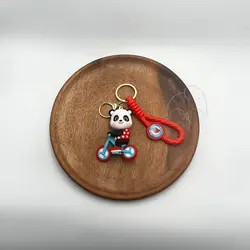 سرکلیدی خرس دوچرخه سوار سیلیکونی