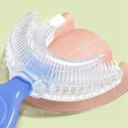 مسواک کودک چرخشی تمام سیلیکونی - بلو مارکت