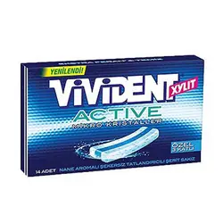 آدامس ویویدنت VIVIDENT ACTIVE با طعم نعنا بسته 14 عددی