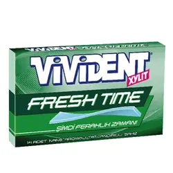 آدامس ویویدنت VIVIDENT FRESH TIME با طعم نعنا 14 عددی