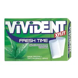 آدامس ویویدنت VIVIDENT FRESH TIME با طعم نعنا 22.4 گرم