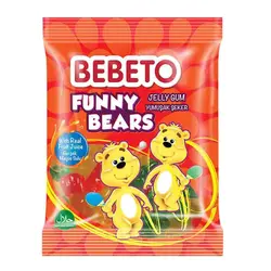 پاستيل ببتو Bebeto Funny Bears با طرح خرس 80 گرم