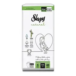 پوشک ارگانیک اسلیپی شورتی آوانتاژ Sleepy natural سایز 4 تعداد 48 عدد