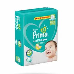 پوشک بچه پریما Prima آوانتاژ ترک سایز +4 بسته 50 عددی