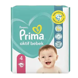 پوشک بچه پریما Prima سایز 4 بسته 24 عددی