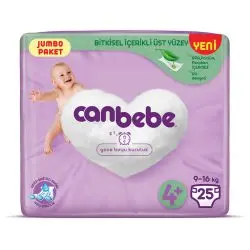 پوشک بچه جان ببه canbebe jumbo سایز + 4 بسته 25 عددی