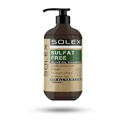 شامپو سر SOLEX سولکس بدون سولفات حاوی روغن زیتون مناسب انواع مو 1000 میل