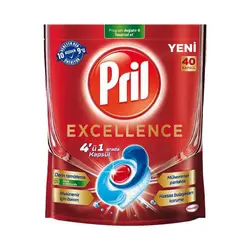قرص 4 کاره اتریشی ماشین ظرفشویی Pril Excellence پریل اکسلنس 40 عددی