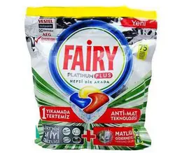 قرص ماشین ظرفشویی FAIRY Platinum Plus فیری پلاتینیوم پلاس ۷۵ عددی