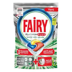 قرص ماشین ظرفشویی FAİRY Platinum Plus فیری پلاتینیوم پلاس 40 عددی