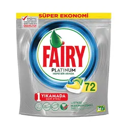 قرص ماشین ظرفشویی FAIRY PLATINUM فیری پلاتینیوم ۷۲ عددی