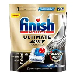 قرص ماشین ظرفشویی FINISH ULTIMATE PLUS فینیش کوانتوم آلتیمیت پلاس 75 عددی