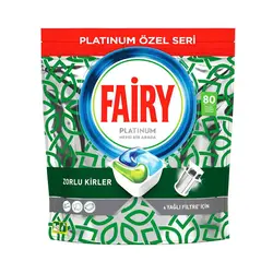 قرص ماشین ظرفشویی فیری پلاتینیوم FAIRY PLATINUM OZEL SERI دارای عصاره لیمو 80 عددی