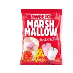 مارشمالو سویتو Sweeto Marshmallow Pink &amp; White صورتی و سفید 140 گرم
