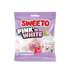 مارشمالو سویتو Sweeto Marshmallow Pink &amp; White صورتی و سفید 60 گرم