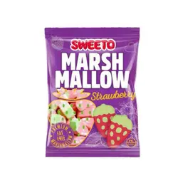 مارشمالو سویتو Sweeto Marshmallow Strawberry با طرح توت فرنگی 140 گرم