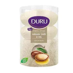 صابون دورو DURU لیوانی حاوی روغن آرگان و خاک رس 4 عددی