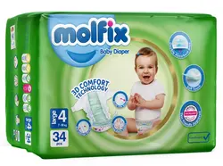 پوشک بچه molfix سایز 4