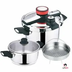 زودپز دوقلو کلیپسی یونیک آلمان ۶+۴ لیتر