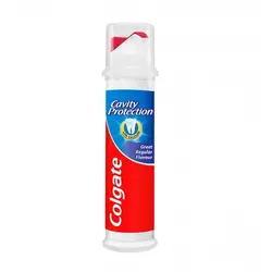 خمیر دندان کولگیت COLGATE پمپی مدل CAVITY PROTECTION حجم 100 میل